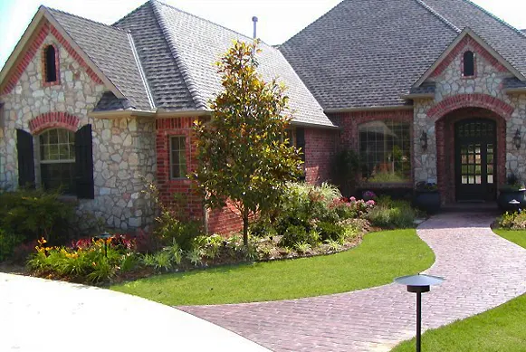 Front entry landscaping