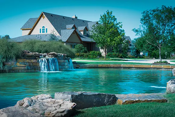 Pond landscaping