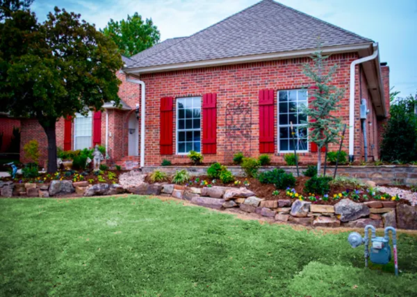 Side Border Garden & Accent Lights After