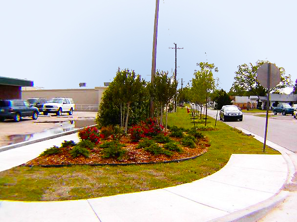 Commercial Building Roadside Meridian After