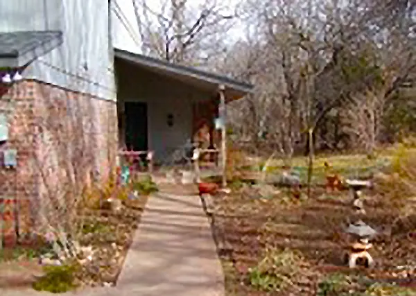 Slate Path with Arbor Before Slate Path with Arbor Before